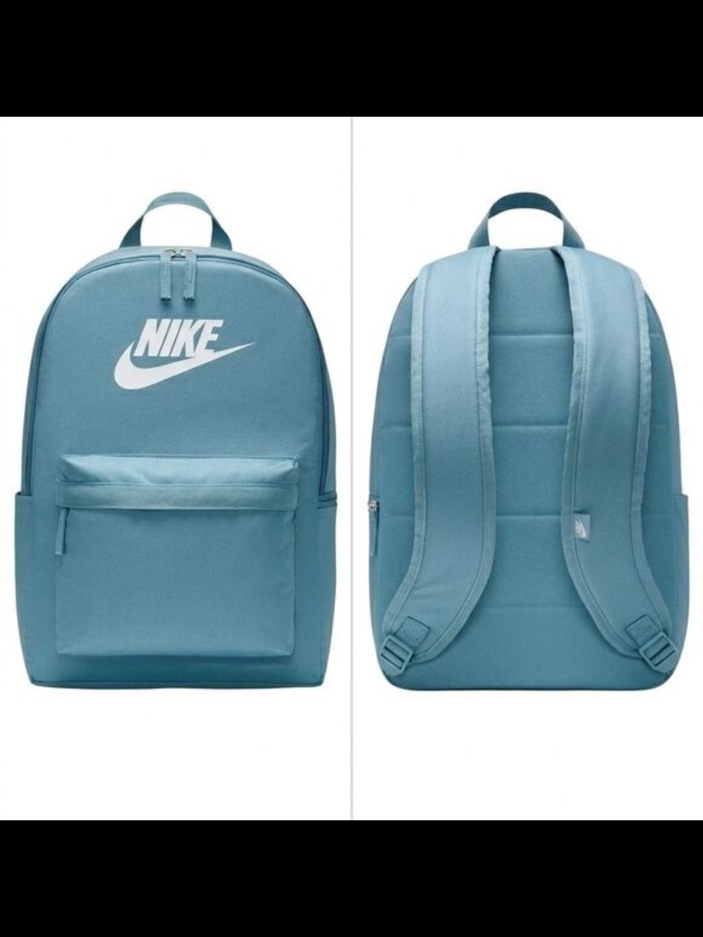 Nike Heritage UNISEX Light Teal/Blue Backpack with White Logo NWT